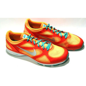 nike neon orange running shoes